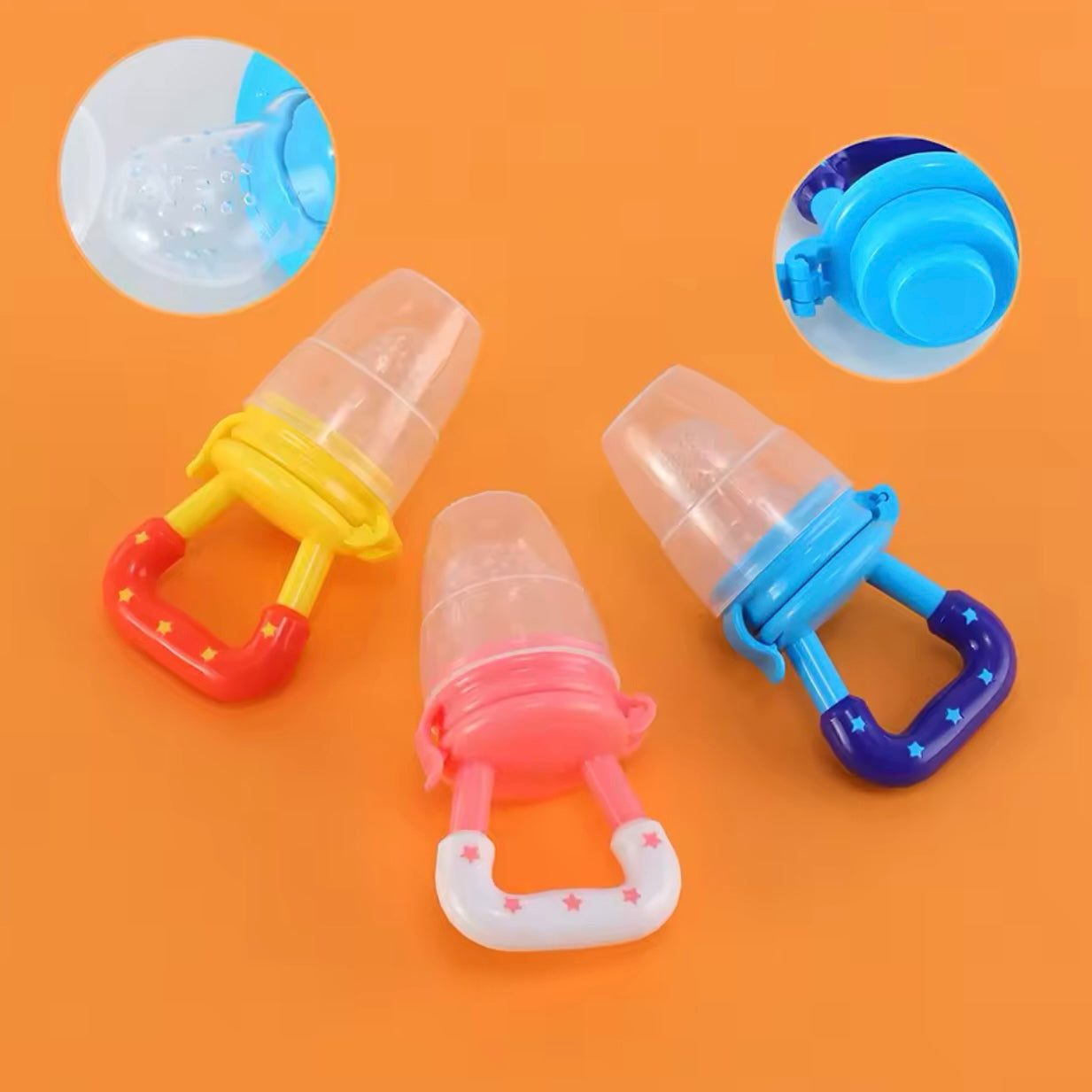 3 Stück Baby Obst und Gemüse Beißring Nahrungs ergänzungs mittel Biss le Silikon Baby Fütterung Geschirr