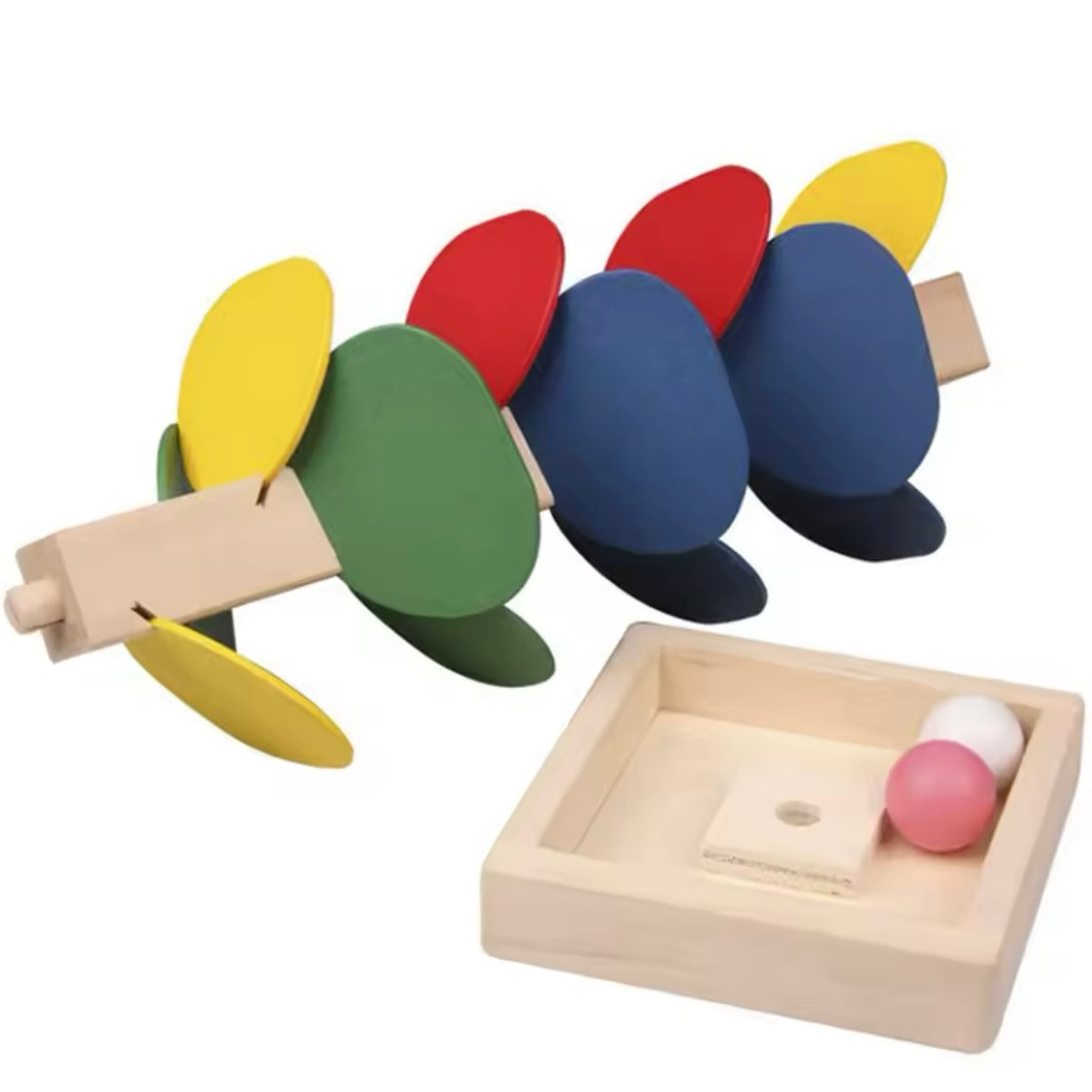 Bunte Baum Marmor Ball Run Track Bausteine Kinder Holz Spielzeug Montessori Lernen Pädagogisches Spielzeug für Kinder Geschenke