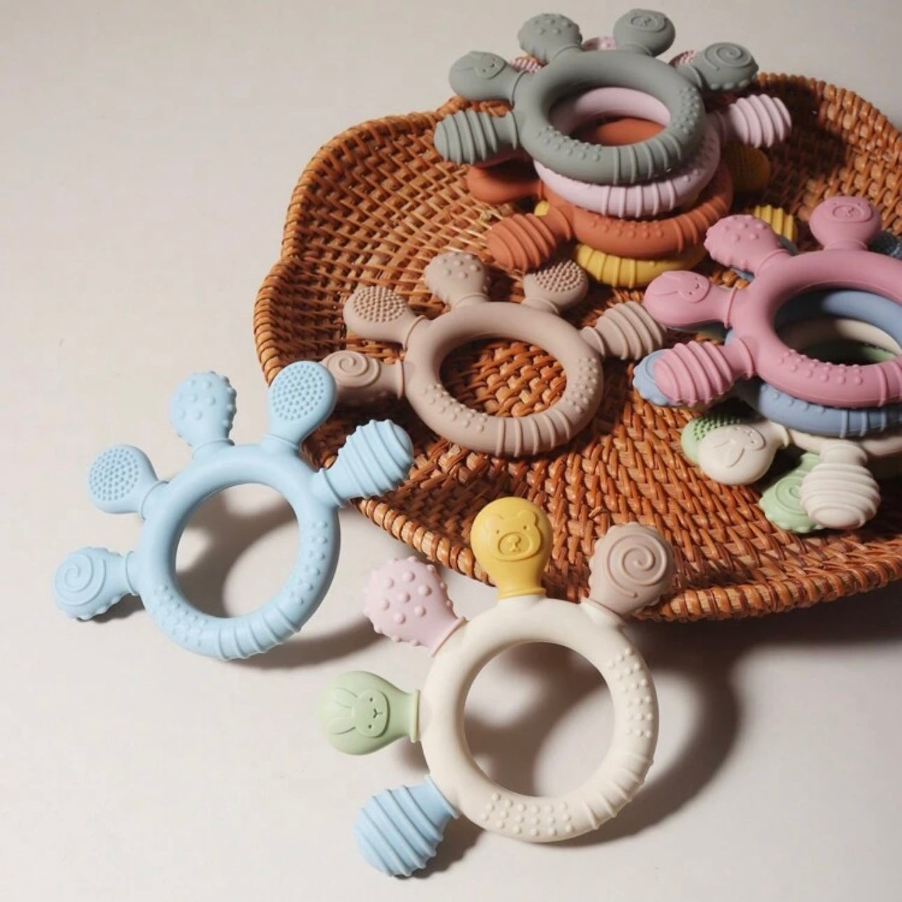 Silikonbeißspielzeug für Babys, Kauzeug für Säuglinge