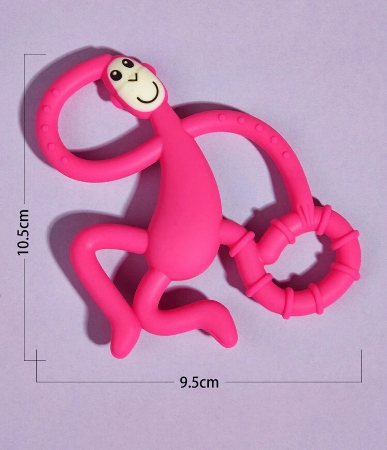 1 Stück Baby Silikon Beißring, Baby Beißring tanzender Affe