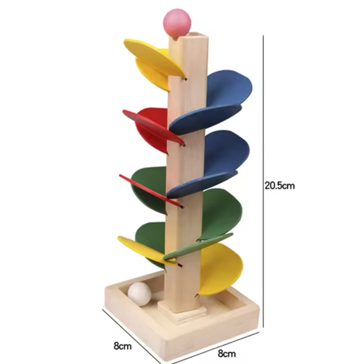 Bunte Baum Marmor Ball Run Track Bausteine Kinder Holz Spielzeug Montessori Lernen Pädagogisches Spielzeug für Kinder Geschenke