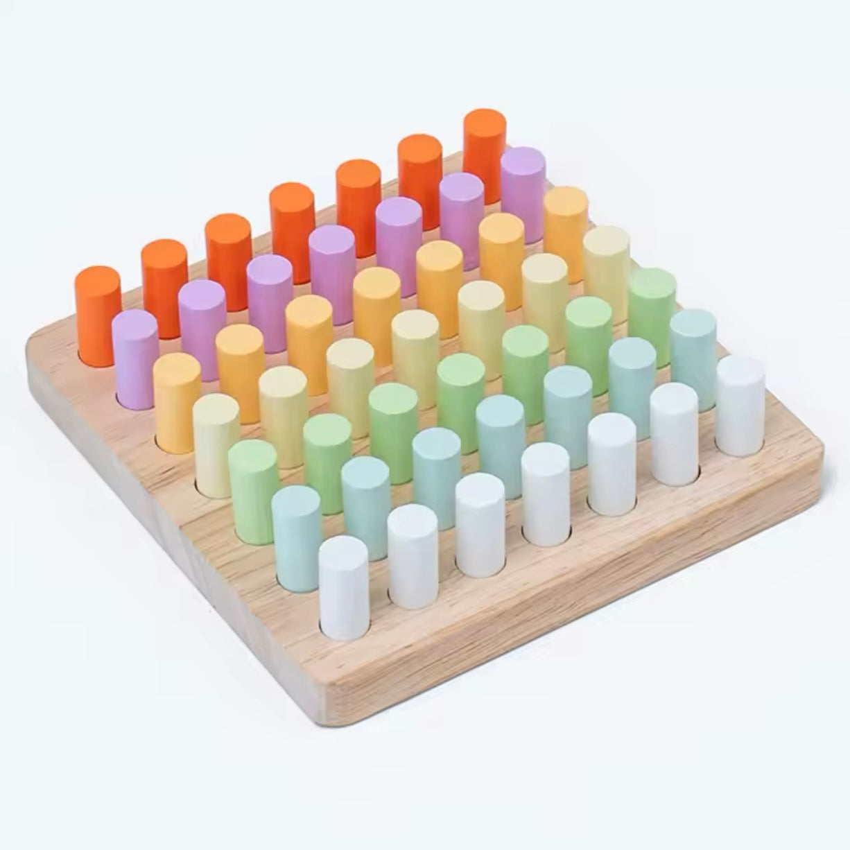 Kinder Montessori frühe Bildung Holz bunte Plug board Hand-Auge-Koordination Training Farbe kognitive Lernspiel zeug