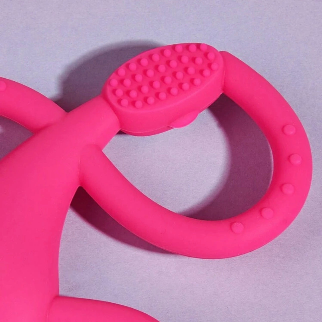 1 Stück Baby Silikon Beißring, Baby Beißring tanzender Affe