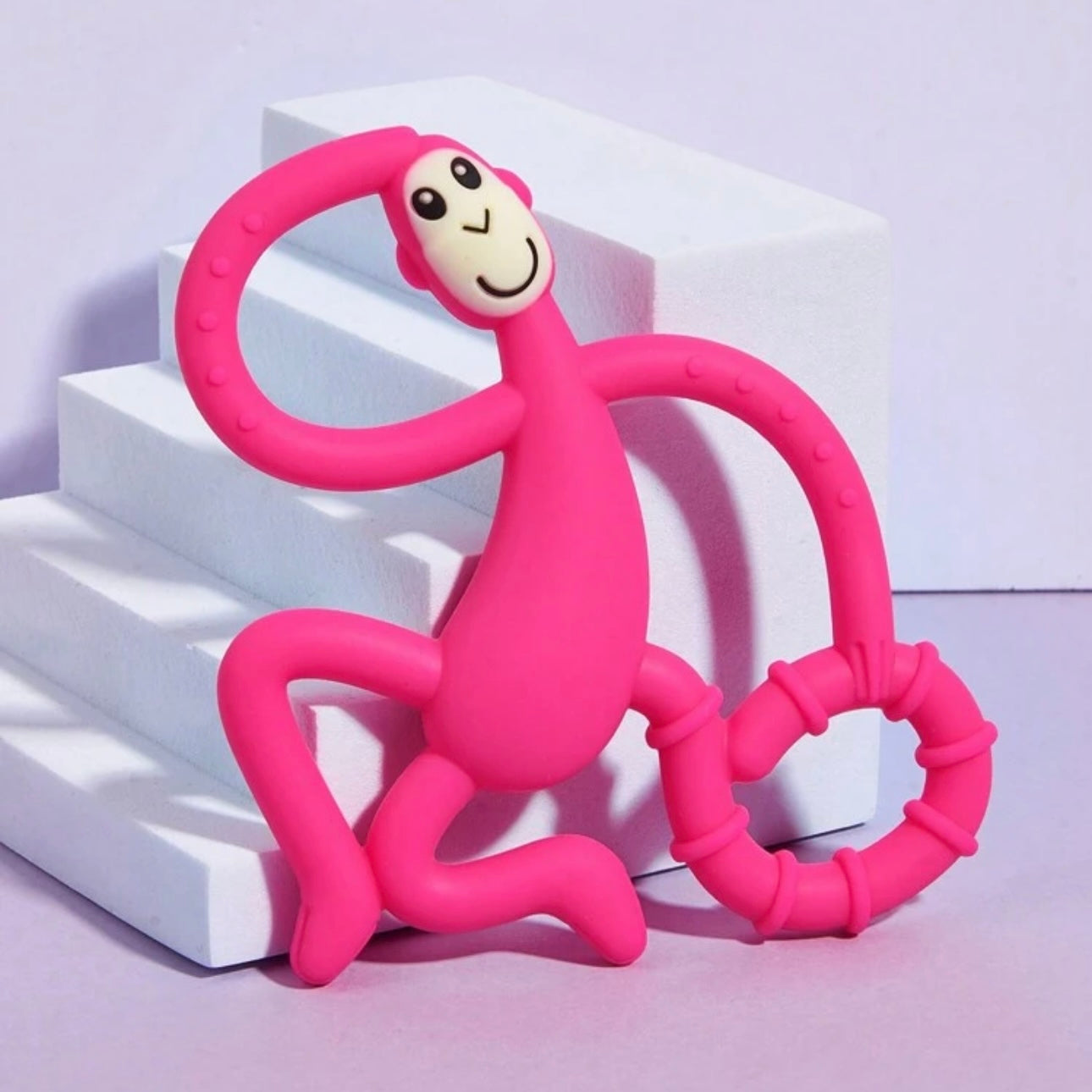 1 Stück Baby Silikon Beißring, Baby Beißring tanzender Affe