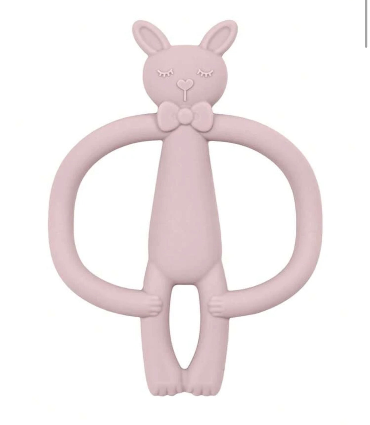 Silikon Baby Beißring Spielzeug, weiche Baby Ausstattung, Cartoon Hasenmotiv